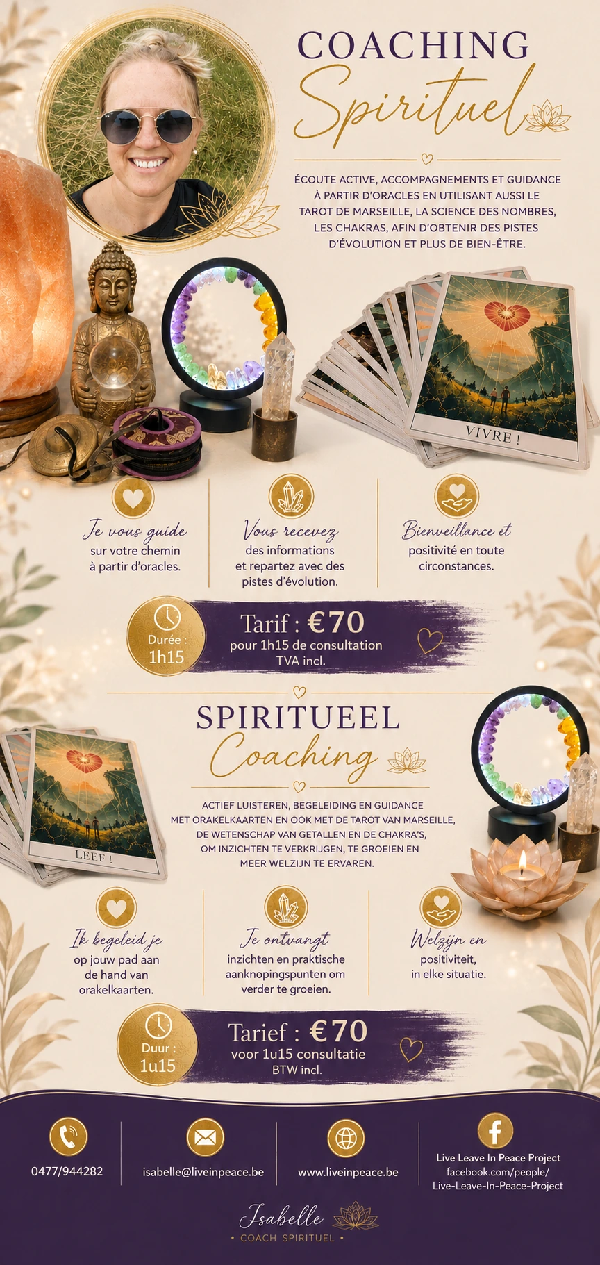 Live in Peace - Coaching spirituel et spirituele coaching door Isabelle